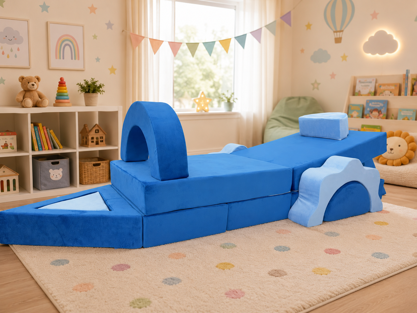 BioDew PlayFlex™ Modular Kids Sofa | Washable Play Couch for Kids