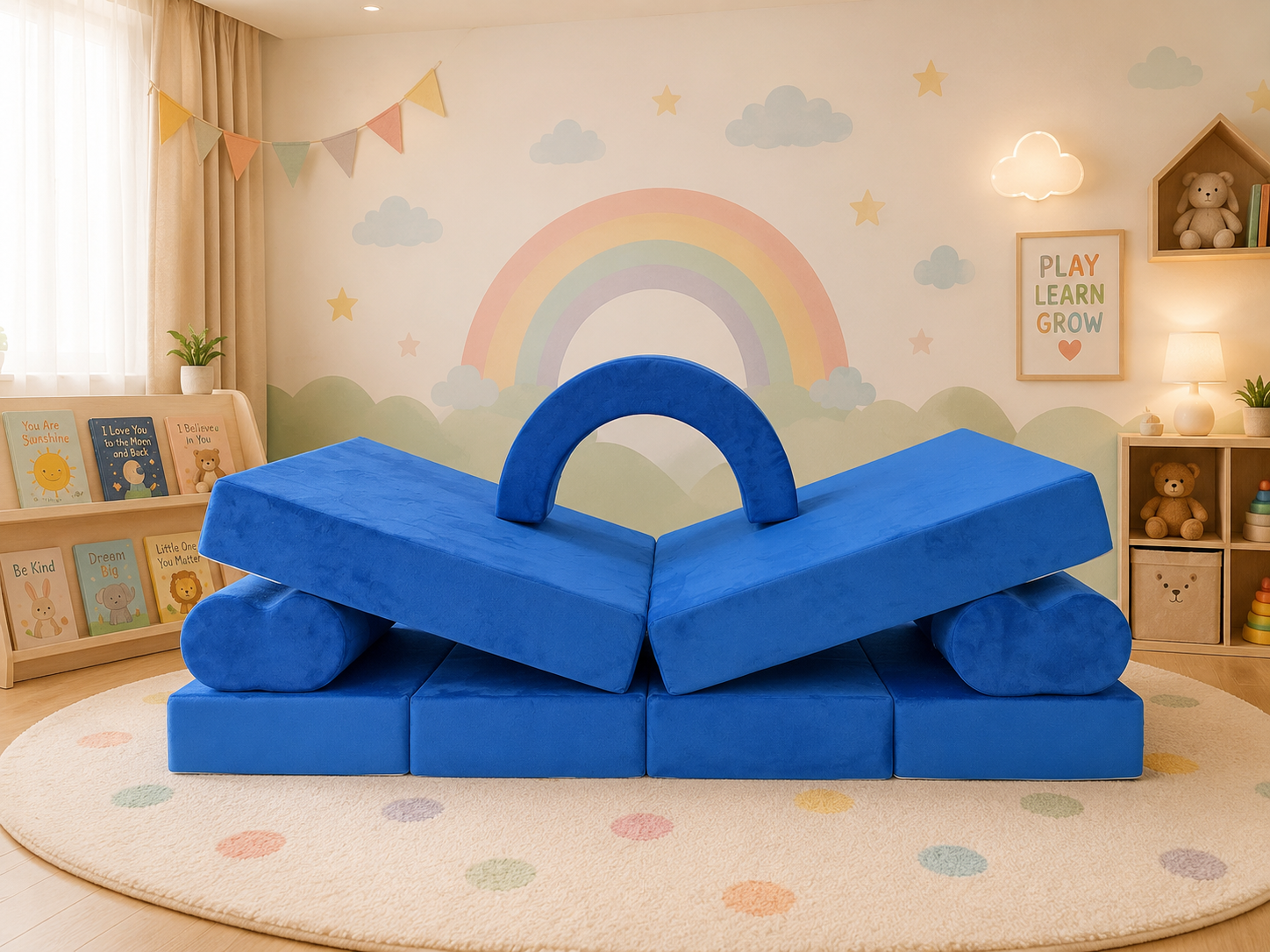 BioDew PlayFlex™ Modular Kids Sofa | Washable Play Couch for Kids