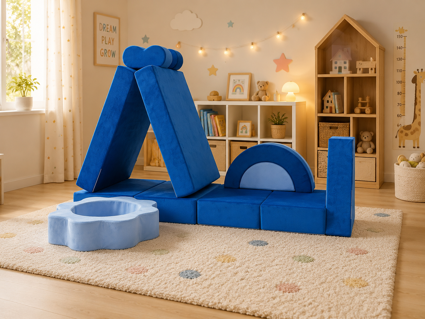 BioDew PlayFlex™ Modular Kids Sofa | Washable Play Couch for Kids