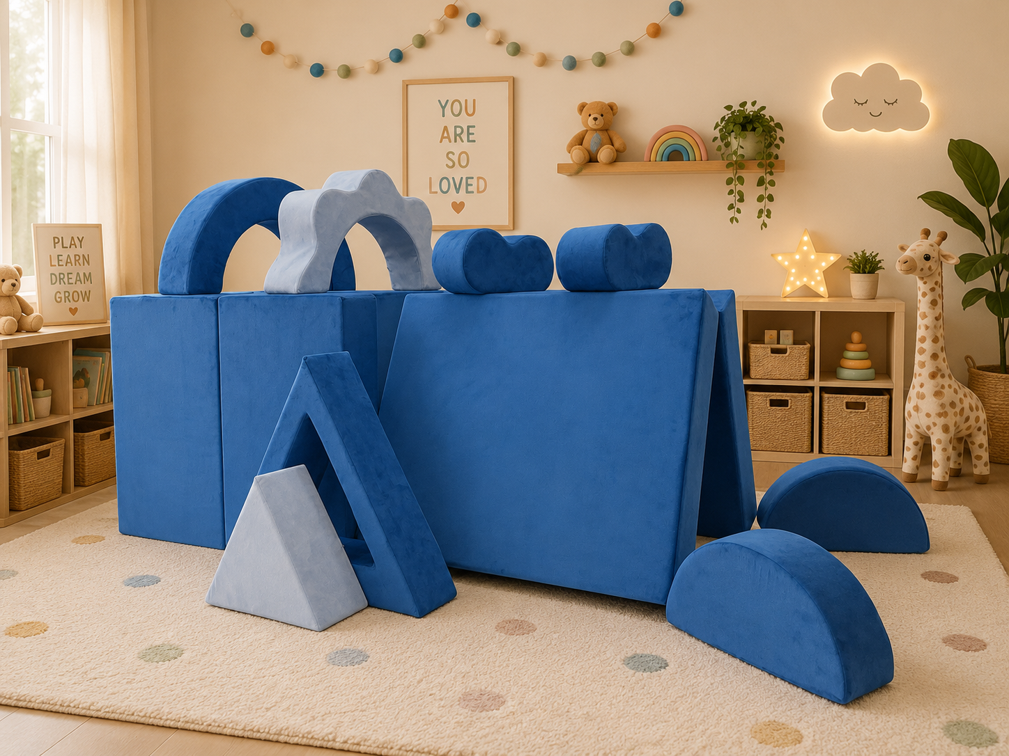 BioDew PlayFlex™ Modular Kids Sofa | Washable Play Couch for Kids