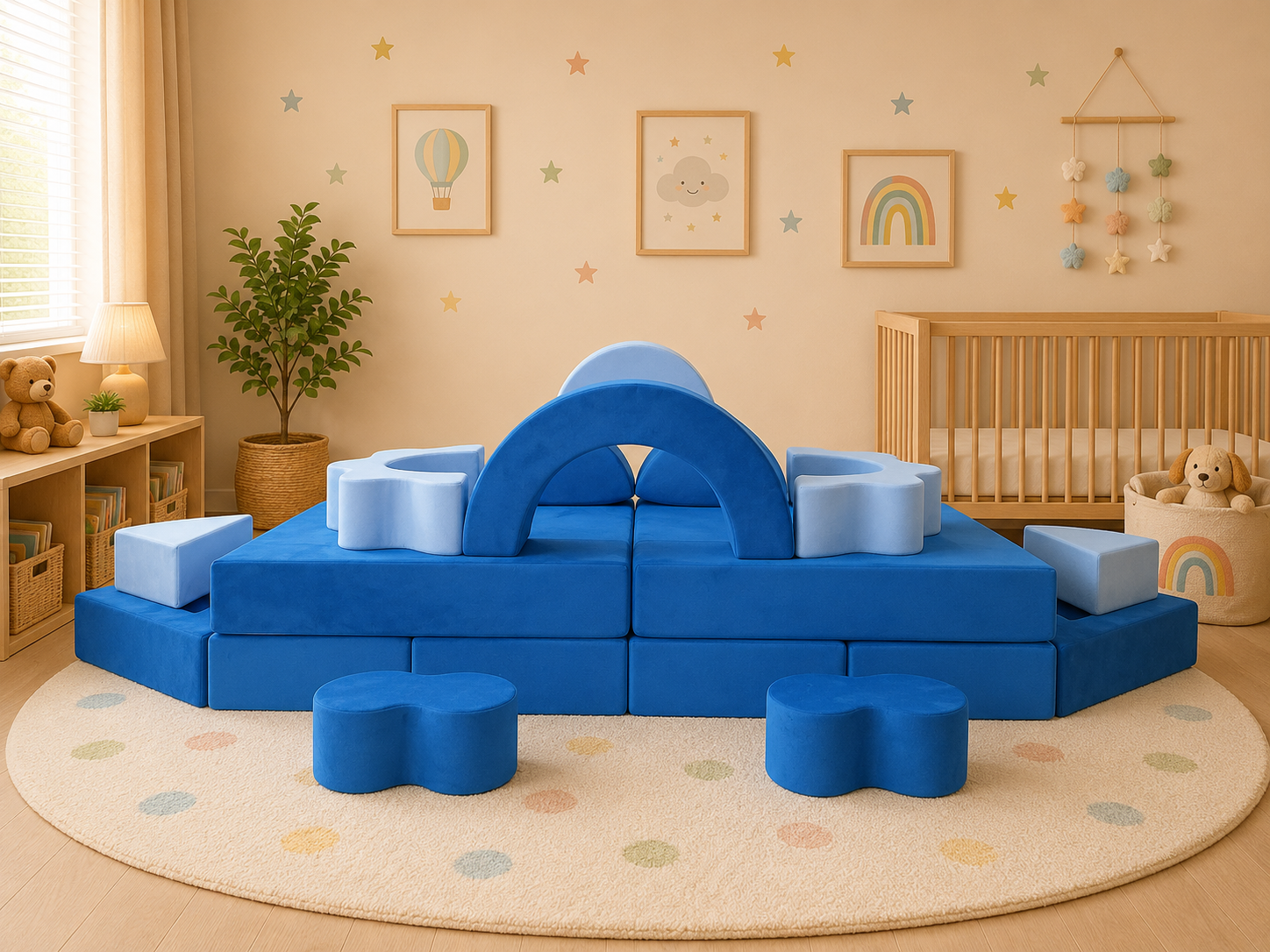 BioDew PlayFlex™ Modular Kids Sofa | Washable Play Couch for Kids